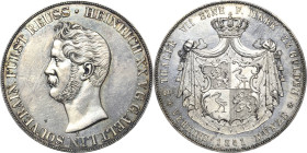 Reuss-Ältere Linie - Obergreiz
Heinrich XX. 1836-1859 Doppeltaler 1841, A-Berlin AKS 13 Jaeger 43 Kahnt 401 Davenport 797 Auflagenhöhe: 2400 Exemplar...