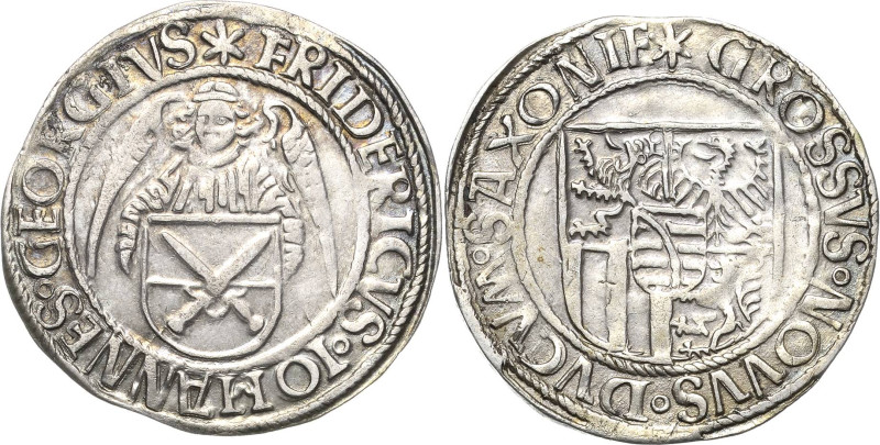 Sachsen-Kurlinie ab 1486 bis 1547 (Ernestiner)
Friedrich III., Johann und Georg...