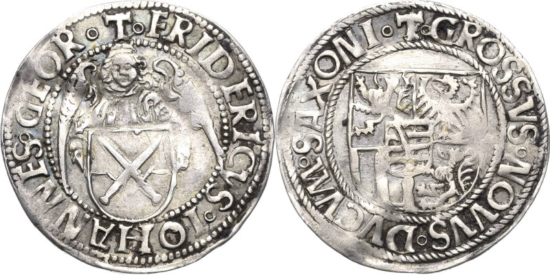 Sachsen-Kurlinie ab 1486 bis 1547 (Ernestiner)
Friedrich III., Johann und Georg...