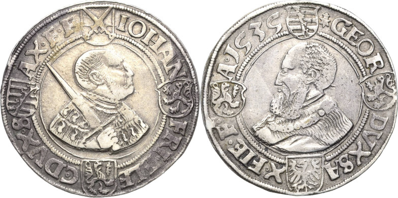 Sachsen-Kurlinie ab 1486 bis 1547 (Ernestiner)
Johann Friedrich und Georg 1534-...