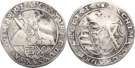 Sachsen-Kurlinie ab 1547 (Albertiner)
August 1553-1586 3 Groschen 1556, o.Mzz.-Dresden Keilitz/Kahnt 102 Kohl 46 Selten. Fast sehr schön