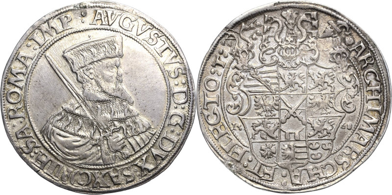 Sachsen-Kurlinie ab 1547 (Albertiner)
August 1553-1586 Taler 1568, T-Schneeberg...