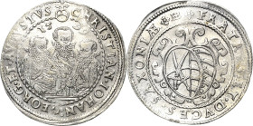 Sachsen-Kurlinie ab 1547 (Albertiner)
Christian II., Johann Georg I. und August 1591-1611 1/2 Taler 1599, HB-Dresden Keilitz/Kahnt 198 Kohl 94 Sehr s...