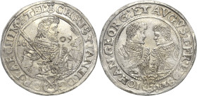 Sachsen-Kurlinie ab 1547 (Albertiner)
Christian II., Johann Georg I. und August 1591-1611 1/2 Taler 1609, HR-Dresden Keilitz/Kahnt 247 Kohl 102 Sehr ...