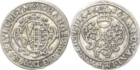 Sachsen-Kurlinie ab 1547 (Albertiner)
Johann Georg I. und August 1611-1615 1/24 Taler (Groschen) 1614, Schwan-Dresden Ohne Namen seines Bruders Augus...