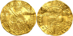 Sachsen-Kurlinie ab 1547 (Albertiner)
Johann Georg I. (1611-) 1615-1656 Dukat 1617, o. Mzz.-Dresden Reformationsjubiläum C/K 261 Slg. Whiting 70 Frie...
