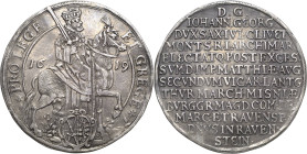 Sachsen-Kurlinie ab 1547 (Albertiner)
Johann Georg I. (1611-) 1615-1656 Taler 1619, o. Mzz.-Dresden Vikariat. Mit Rosette zu Beginn der Avers-Umschri...