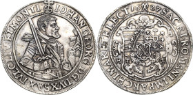 Sachsen-Kurlinie ab 1547 (Albertiner)
Johann Georg I. (1611-) 1615-1656 1/2 Taler 1627, HI-Dresden C/K 179 Kohl 157 Fast vorzüglich