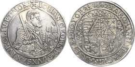 Sachsen-Kurlinie ab 1547 (Albertiner)
Johann Georg I. (1611-) 1615-1656 1/2 Taler 1642, CR-Dresden C/K 185 Kohl 162 Fast vorzüglich/vorzüglich+
