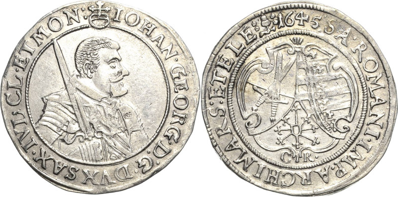 Sachsen-Kurlinie ab 1547 (Albertiner)
Johann Georg I. (1611-) 1615-1656 1/4 Tal...