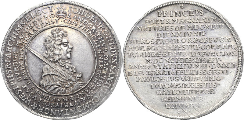 Sachsen-Kurlinie ab 1547 (Albertiner)
Johann Georg III. 1680-1691 Taler 1691, I...