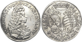 Sachsen-Kurlinie ab 1547 (Albertiner)
Johann Georg IV. 1691-1694 2/3 Taler 1694, IK-Dresden C/K 663 Kohl 319 Davenport 813 Av. Kl. Schrötlingsfehler,...