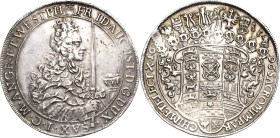 Sachsen-Kurlinie ab 1547 (Albertiner)
Friedrich August I., der Starke 1694-1733 Taler 1696, IK-Dresden Kahnt 101 Schnee 985 Davenport 7652 Kopicki - ...