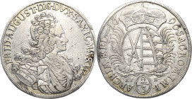 Sachsen-Kurlinie ab 1547 (Albertiner)
Friedrich August I., der Starke 1694-1733 2/3 Taler 1696, EPH-Leipzig Kahnt 113 Davenport 818 Kohl 360 Sehr sch...