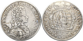 Sachsen-Kurlinie ab 1547 (Albertiner)
Friedrich August I., der Starke 1694-1733 1/3 Taler 1696, EPH-Leipzig Kahnt 136 Kohl 372 Selten. Sehr schön