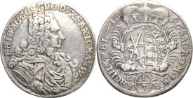 Sachsen-Kurlinie ab 1547 (Albertiner)
Friedrich August I., der Starke 1694-1733 1/3 Taler 1696, EPH-Leipzig Kahnt 136 Kohl 372 Kl. Henkelspur, sehr s...