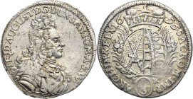 Sachsen-Kurlinie ab 1547 (Albertiner)
Friedrich August I., der Starke 1694-1733 1/3 Taler 1696, IK-Dresden Kahnt 135 Kohl 365 Selten. Av. Leicht just...