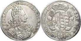 Sachsen-Kurlinie ab 1547 (Albertiner)
Friedrich August I., der Starke 1694-1733 1/3 Taler 1697, EPH-Leipzig Kahnt 137 Kohl 372 Kopicki - Sehr schön