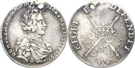 Sachsen-Kurlinie ab 1547 (Albertiner)
Friedrich August I., der Starke 1694-1733 1/8 Taler 1697, IK-Dresden Polnische Krönung in Krakau Kahnt 252 Kohl...