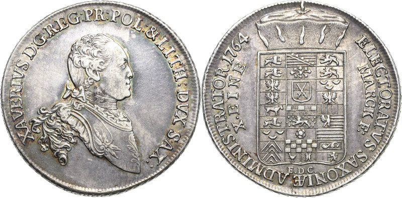 Sachsen-Kurlinie ab 1547 (Albertiner)
Xaver 1763-1768 Taler 1764, EDC-Dresden K...