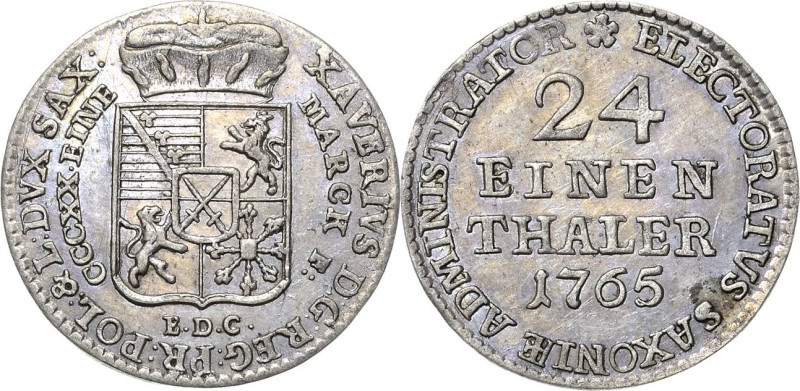 Sachsen-Kurlinie ab 1547 (Albertiner)
Xaver 1763-1768 1/24 Taler (Groschen) 176...