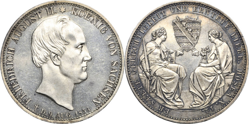 Sachsen-Kurlinie ab 1547 (Albertiner)
Friedrich August II. 1836-1854 Doppeltale...