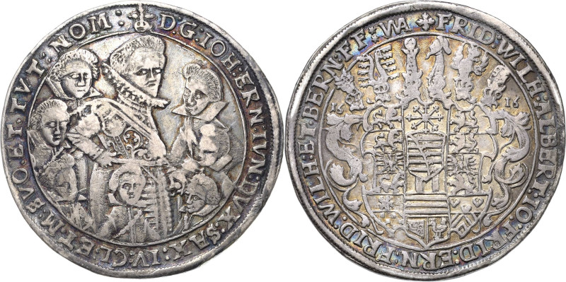 Sachsen-Mittel-Weimar 1603-1640
Johann Ernst und seine 7 Brüder 1605-1619 Taler...