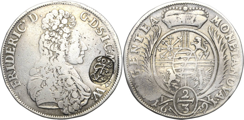 Sachsen-Gotha (Gotha-Altenburg)
Friedrich II. 1691-1732 2/3 Taler 1691, IT-Goth...