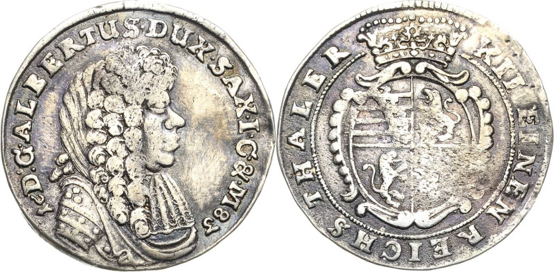 Sachsen-Coburg
Albrecht III. 1680-1699 1/12 Taler 1683, o. Mzz.-Gotha Grasser 3...