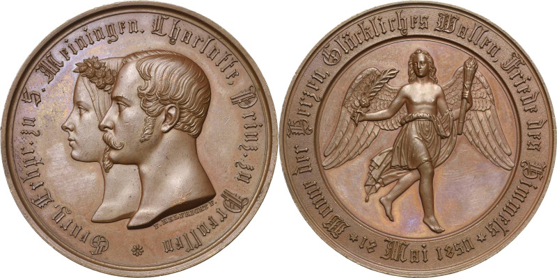 Sachsen-Meiningen
Bernhard Erich Freund 1803-1866 Bronzemedaille 1850 (F. Helfr...