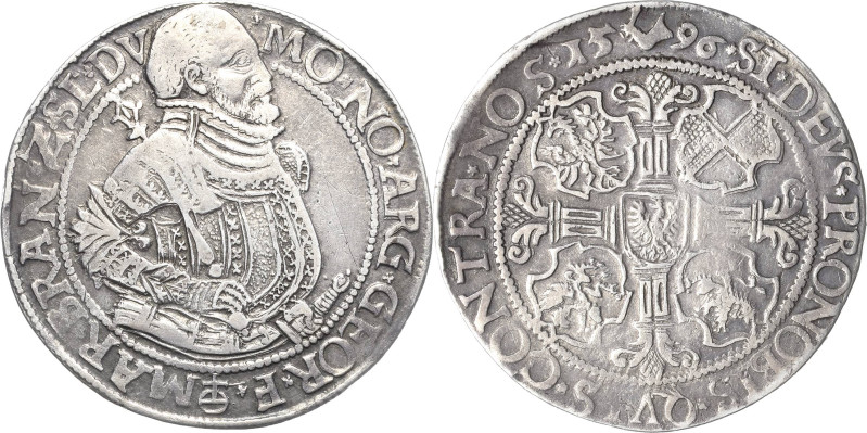 Schlesien-Jägerndorf
Georg Friedrich 1543-1603 Taler 1596. Hüftbild nach rechts...