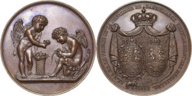 Schleswig-Holstein-Königliche Linie
Friedrich VI. 1808-1839 Bronzemedaille 1822 (B. Andrieu) Besuch des Prinzen Christian von Dänemark und seiner Gem...