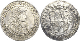 Solms-Rödelheim
Johann August allein 1665-1680 Gulden (60 Kreuzer) 1676, Rödelheim Joseph 440 Davenport 990 Äußerst selten. Kl. Zainende, vorzüglich...