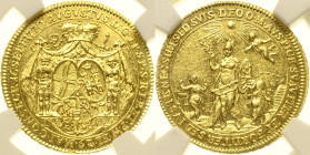 Speyer-Bistum
August von Limburg-Styrum 1770-1797 Dukat 1770, Mannheim Auf seine Inthronisation. Wappen / Behelmte Minerva und drei Genien unter stra...