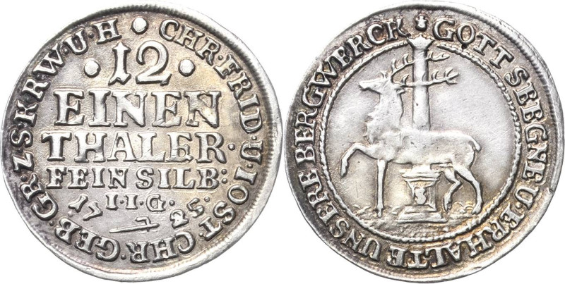 Stolberg-Stolberg
Christoph Friedrich und Jost Christian 1704-1738 1/12 Taler 1...