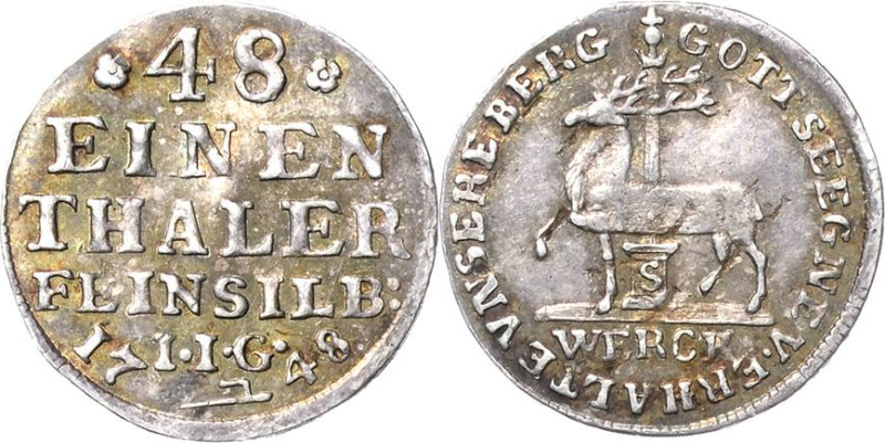 Stolberg-Stolberg
Christoph Ludwig und Friedrich Botho 1739-1761 1/48 Taler 174...