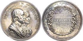 Stolberg-Wernigerode
Christian Friedrich 1778-1824 Silbermedaille 1818 (Loos) Goldene Hochzeit mit Auguste Eleonore von Stolberg-Stolberg. Beider Bru...