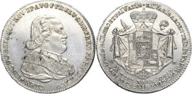 Trier-Erzbistum
Clemens Wenzel von Sachsen 1768-1794 Taler 1794, GM-Koblenz Kontribution. Brustkreuz weist auf Buchstaben D v. Schrötter 1243 Davenpo...
