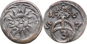 Waldburg-Sonnenberg
 Christoph Karl, Otto und Max Wunibald 1657-1675 Dreier 1657, Dürmentingen Sonne / Wert und Jahr Ebner 2 Slg. Erbstein 13875 Von ...
