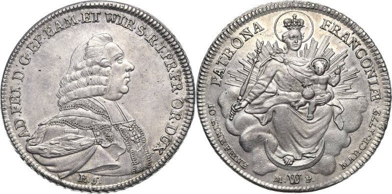 Würzburg-Bistum
Adam Friedrich von Seinsheim 1755-1779 Taler 1775, W/MP-Würzbur...