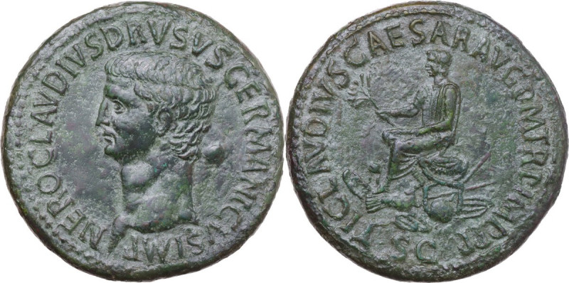 Nero Claudius Drusus, brother of Tiberius, father of Germanicus and Claudius (di...