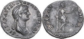 Julia Titi, daughter of Titus (died in 90 AD). AR Denarius. Obv. IVLIA AVGVSTA TITI AVGVSTI F. Diademed and draped bust right. Rev. VENVS AVGVST. Venu...