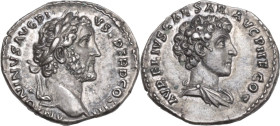 Antoninus Pius (138-161). AR Denarius, Rome mint, 140 AD. Obv. ANTONINVS AVG PIVS P P TR P COS III. Head of Antoninus Pius, laureate, right. Rev. AVRE...