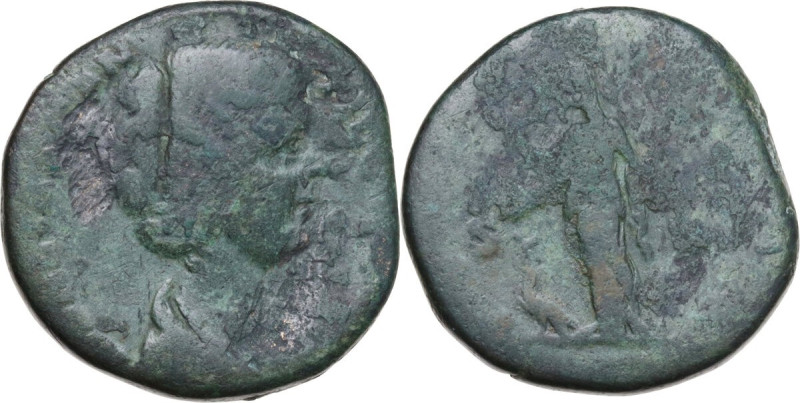 Manlia Scantilla, wife of Didius Julianus (died 193 AD.). AE Sestertius. Obv. [M...