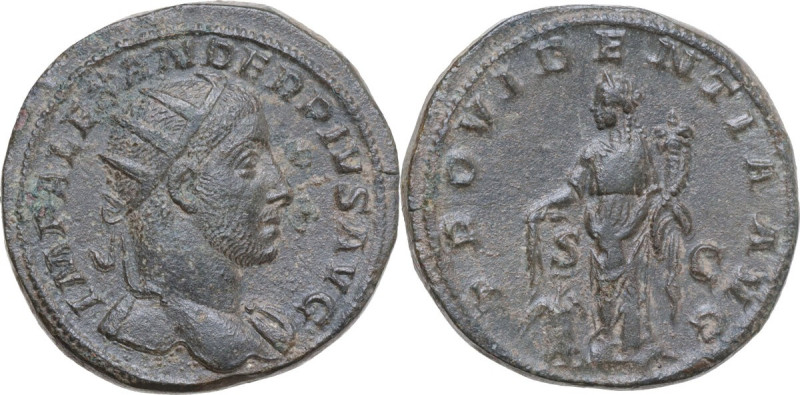 Severus Alexander (222-235). AE Dupondius, Rome mint, 231-235 AD. Obv. IMP ALEXA...