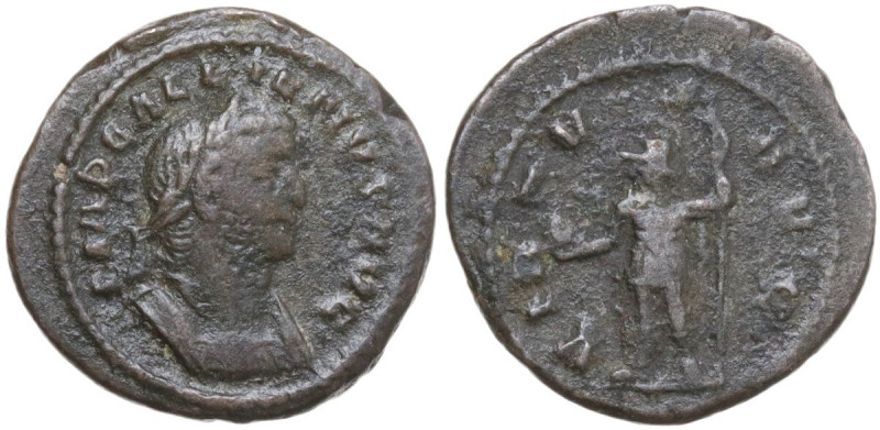 Gallienus (253-268). AE Quinarius, Rome mint. Obv. IMP GALLIENVS AVG. Laureate a...