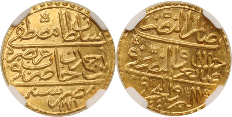 Ottoman Empire. Mustafa III (1171-1187 AH / 1757-1774 AD). AV Zeri Mabub. Misr (...