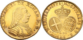 Malta. Fra Emmanuel de Rohan (1775-1797). 20 scudi 1778. D/ Busto corazzato a destra con drappeggio sulla spalla. R/ Stemmi accostati dell'Ordine e de...