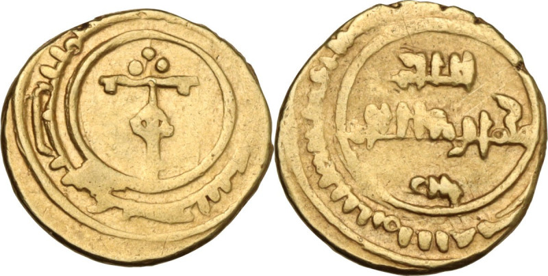 Messina o Palermo. Ruggero I (1072-1101). Multiplo di tarì. D/ Grande tau con pr...