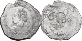 Napoli. Filippo III di Spagna (1598-1621). Mezzo ducato 1609. D/ Busto giovanile corazzato e radiato a sinistra; dietro, le sigla IAF/G (Giovanni Anto...